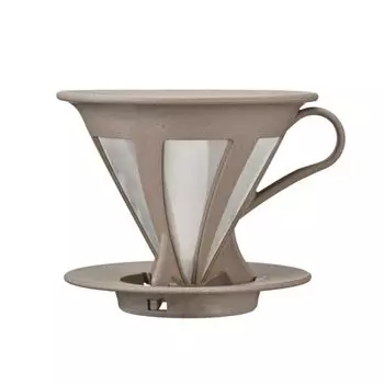 HARIO Dripper Cafe All Dripper BATON 02 Кофейная капельница для чашек из нержавеющей стали, сделанная в Японии Серия BATON 1-4 BT-CFOD-02