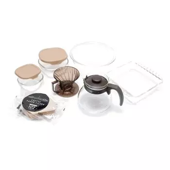 HARIO Fun Set 2024 HOCG-24-AB Сделано в Японии Новогодняя счастливая сумка с гарантией, набор из 7 предметов