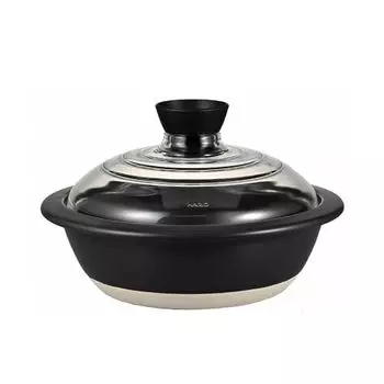 Hario GDN-225-BW Кастрюля со стеклянной крышкой Нет. 8, 78,6 жидких унций (2000 мл)