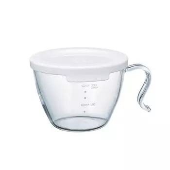 HARIO Glass Microwave Soup Cup Stackable Easy Cooking in the Microwave Practical Capacity 300ml Microwave White Made in Japan Side Dishes Cream Soup