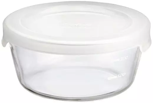 Hario glass storage container round 300ml heat-resistant MST-30-TW