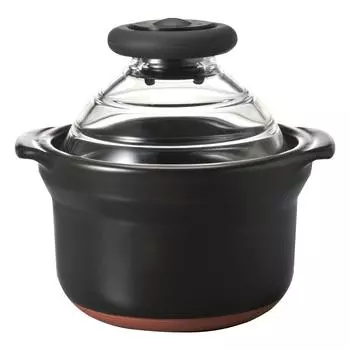HARIO GN-150B Кастрюля для риса со стеклянной крышкой, 1 чашка, посуда банко, кастрюля для варки риса, глиняный горшок