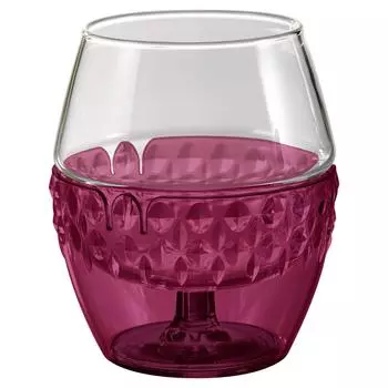 Hario hot drink glass 260ml transparent red HDG-260-TR