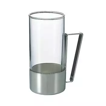 HARIO Hot Glass Square 220ml Beer Glass Dishwasher Safe Heat Resistant Glass Made in Japan HW-8SSV