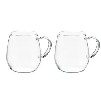 HARIO Круглые кружки из боросиликатного стекла, 2 шт. RDM-1824