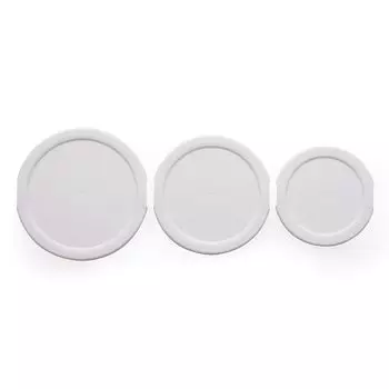 Hario Lid Lid Only Drainer Drainer Lid Heat Resistant Glass Bowl Range Lid Set of 3 White белый
