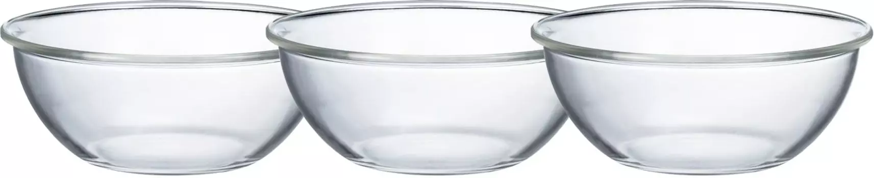 HARIO Made in Japan Glass Shallow Bowl 2000ml BUONO kitchen Set of 3 Clear Heat-resistant MXPA-200-BK чистый