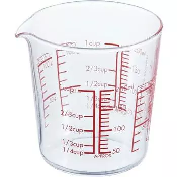 HARIO Made in Japan Heat-resistant Glass Measuring Cup 200ml MJC-20-R-BK