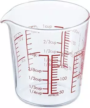 HARIO Мерный стакан термостойкий стеклянный 200 MJC-20-R-BK