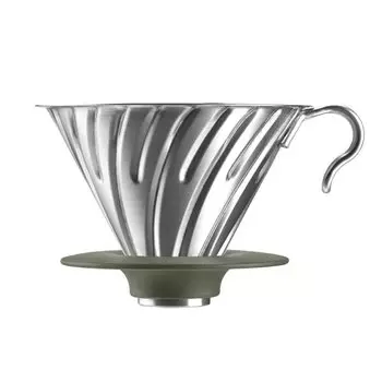 Hario Металлическая капельница Outdoor V60, 02 Silver