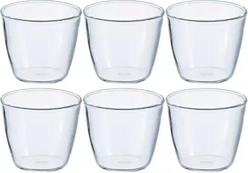 HARIO PRC-20-BK Heat Resistant Glass Pudding Cup, Made in Japan, 6.8 fl oz (200 ml), Clear