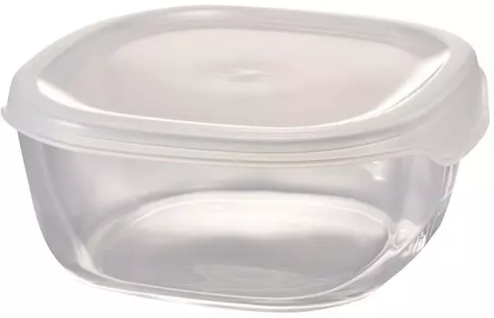 Hario Сделано в Японии Стеклянный контейнер для хранения 600 мл BUONO kitchen Прозрачный термостойкий контейнер/угловой KST-60-TW чистый