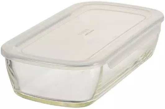 HARIO Сделано в Японии, термостойкий стеклянный контейнер для хранения, квадратный, 900 мл, BOONO, кухонный KSTL-90-TW, прозрачный