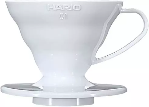 HARIO V60 01 Прозрачная кофейная воронка Белая кофейная воронка для чашек 1~2 VDR-01-W