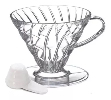 HARIO V60 01 Transparent Coffee Dripper Clear Coffee Drip for Cups 1-2 VD-01T