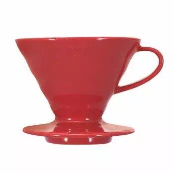 HARIO V60 02 Кофейная капельница Керамическая красная капельница для кофе на 1–4 чашки VDC-02R