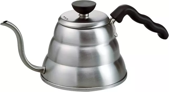 Hario V60 Buono Drip Kettle Stovetop Gooseneck Coffee Kettle 1.0L, Stainless Steel,Silver