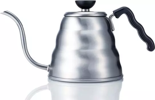 Hario V60 Buono Drip Kettle Stovetop Gooseneck Coffee Kettle 1.2L, Stainless Steel, Silver