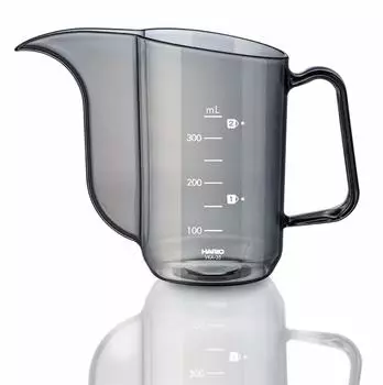 HARIO V60 Чайник капельный Air Практичная емкость 350 мл, прозрачный черный, сделано в Японии VKA-35-TB