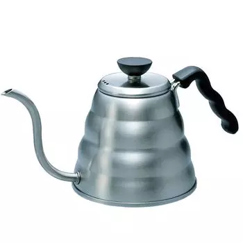 HARIO V60 Drip Практичная емкость 800 мл Открытая Совместимость Hairline Silver Сделано в Японии Подарок Подарок Чайник/Vono Fire/IH VKBR-120-HSV