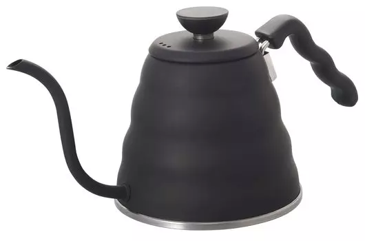 HARIO V60 Drip Практичная емкость 800 мл Совместимость с открытыми моделями Матовый черный Сделано в Японии Подарок Подарочный чайник/Vono Fire/IH VKBR-120-MB чёрный