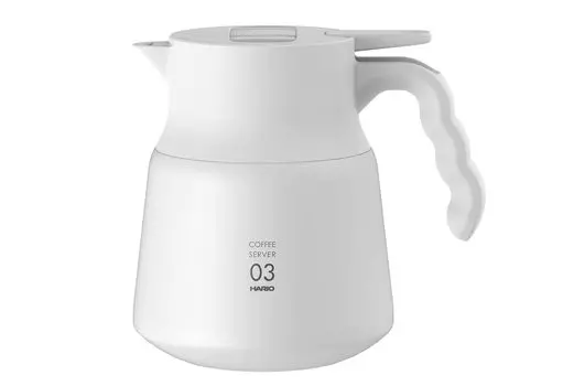 Hario V60 Изолированный металлический сервиз Plus, 800 мл, белый
