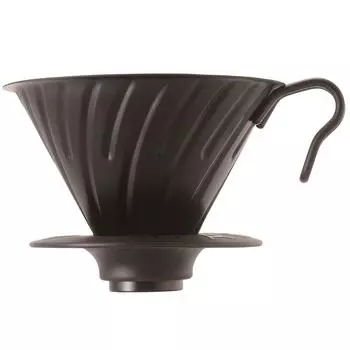 HARIO V60 Металлическая капельница для кофе Кофейная капельница на 1–4 чашки, матовая черная VDM-02-MB