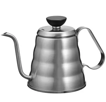 Hario V60 металлический капельный чайник Vono Silver практичная емкость 500 мл Hairline Silver O-VKB-70-HSV