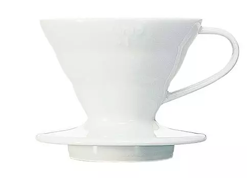 HARIO V60 Прозрачная капельница 01 Керамическая белая для чашек Кофейная ручная капельница Сделано в Японии 1-2 VDCR-01-W