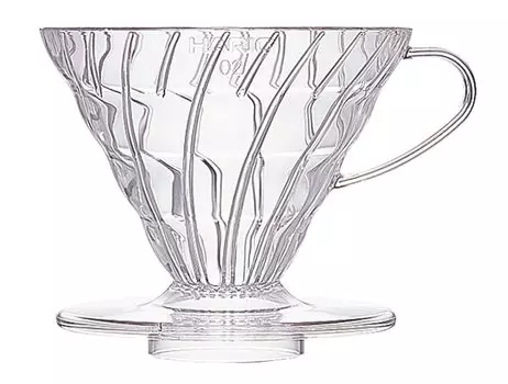 HARIO V60 Прозрачная капельница для кофе 02 Прозрачная капельница для кофе на 1–4 чашки VD-02T