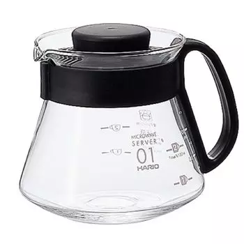 HARIO V60 Range Server 360 мл для чашек Черный кофейный сервиз из термостойкого стекла Сделано в Японии 1~3 XVD-36B чёрный