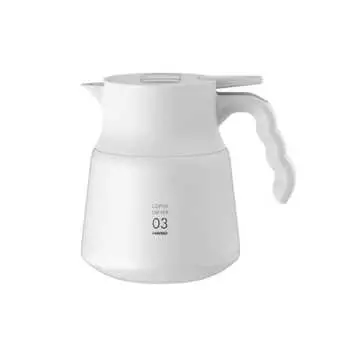HARIO V60 Термический сервер из нержавеющей стали PLUS 800 Емкость для хранения 800 мл Белый VHSN-80-W