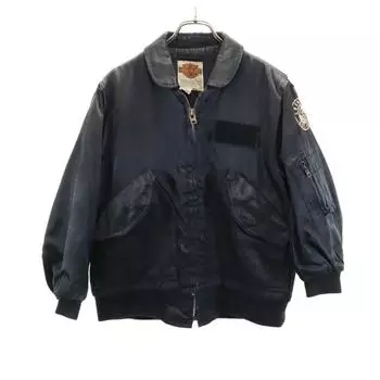 HARLEY DAVIDSON 80s Made in USA Long sleeve Nylon jacket S Black series Men s Used