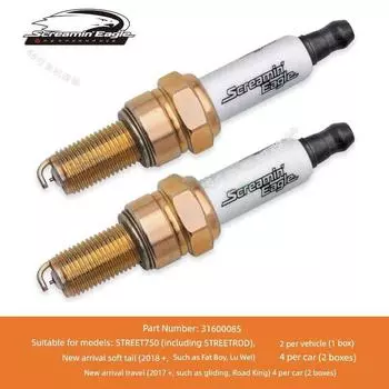 Harley Whistling Eagle Platinum Spark Plug Original High Performance Mouth Motorbike 883 Fatty 1200 Street Fighter X48 New arrival Soft Tail Glide M8/750