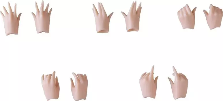 Harmonia bloom hand parts set plastic painted movable figure [bloom/Sunrise] Non-scale