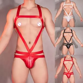 Harness Нижнее белье Jockstrap Комбинезоны Leotard Nylon