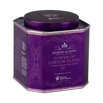 Harney Tower of London Fresh Black Tea 30 унций & Sons, Смесь, Смесь, Пакетики, 2,67 (75 г)