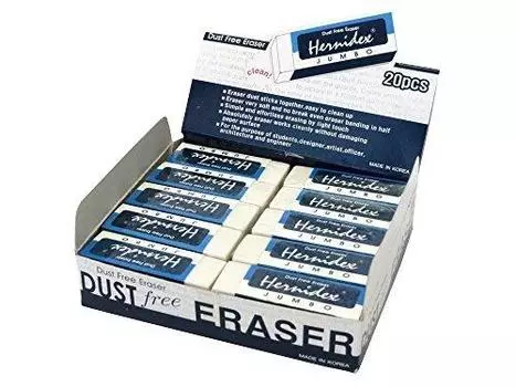 Harnidex Eraser White 20 pieces #1020W