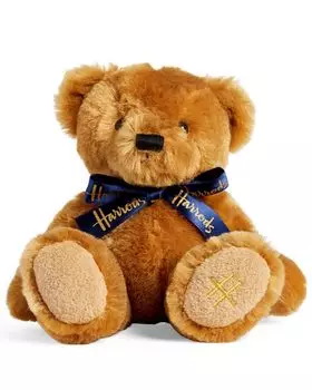 Harrods Teddy Bear Plush Toy in Gift Bag (Blue) [Used] синий