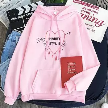 Harry Styles Treat People Kindness Модная свободная толстовка с капюшоном для женщин Повседневная одежда для девочек, мальчиков, детей Теплые топы S