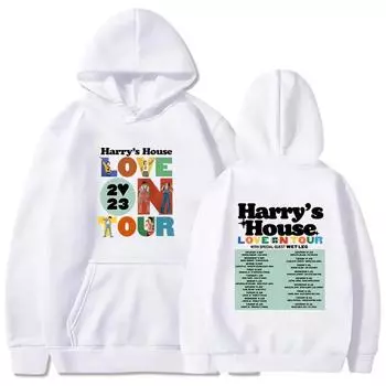 Harrys House Love on Tour Hoody Men s Vintage Sweatshirt Lovely Aesthetic Hoodie Retro Comic Graphic Clothes S