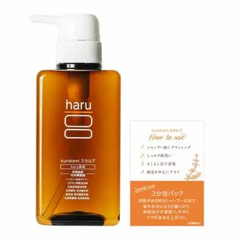 haru Kurokami Scalp Natural Amino Acid Shampoo Shampoo Rinse Conditioner All in One 400ml Non-Silicon (Не требуется) (Цитрусовые)