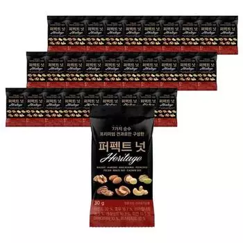 Haru Nut Perfect Nut 30g, 30g, 30 pieces, Korean nuts