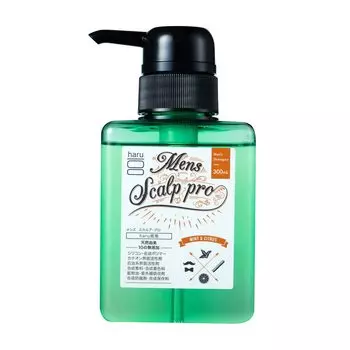 haru Scalp Pro Шампунь с натуральным цитрусово-мятным ароматом 300 мл Scalp Scalp Очищающий аромат для кожи головы Уход за кожей головы для мужчин 100% без силикона