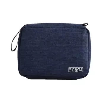 haruju Travel Pouch Hanging Toiletry Bag Large Capacity Multifunctional Pocket Cosmetic Pouch Toiletries Hanger Type (Navy)