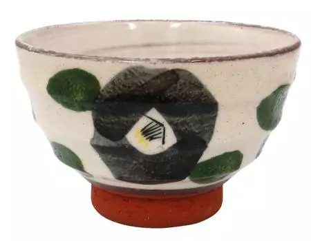 Хасами, посуда, миска для риса Mizuko kiln, красная камелия, черная 52062 чёрный