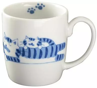 Hasami Ware Cat Mug Nemuri Neko Y042-2