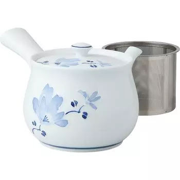 Hasami ware очень большой Tsujiga flower супер нержавеющая сталь ситечко для чая емкость сделано в Японии 14826 чайник, узор, в комплекте, прибл.. 600мл,