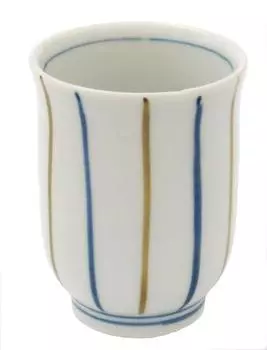 Hasami ware Sanwa pottery cup Nishiki Jugusa