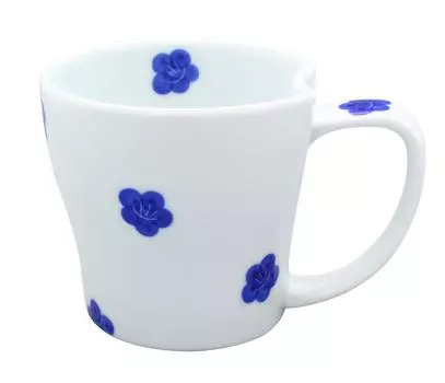 Hasami ware Senemon kiln Koume mug blue 23-171 синий